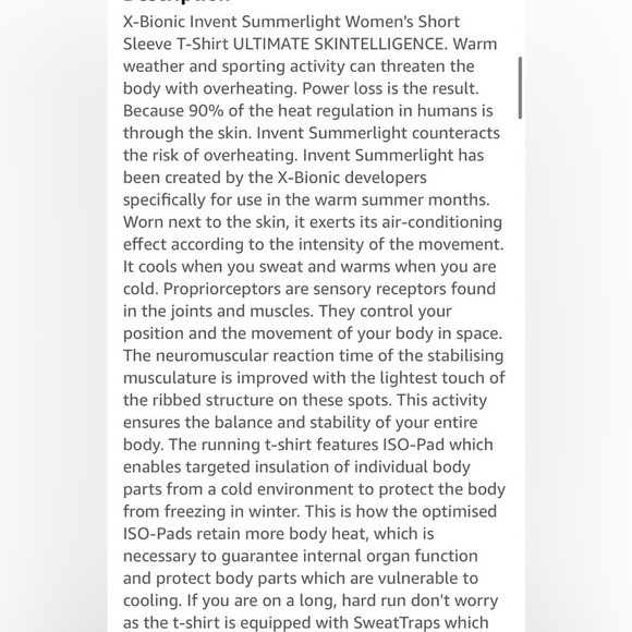 X-Bionic Invent Summerlight Tee - Picture 7 of 8